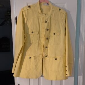 DG2 by Diane Gilman Sunny Yellow Jean Jacket